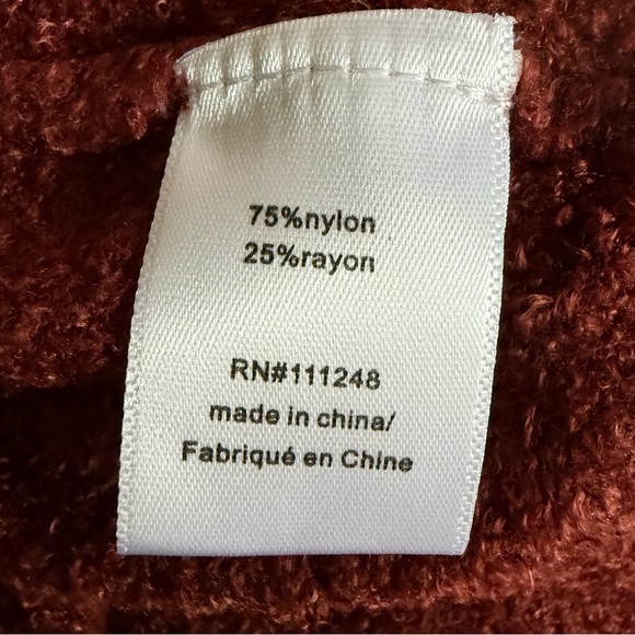 Barefoot Dreams Womens M CozyChic Light Circle Cardigan Burgundy Soft Open Front - Picture 7 of 8